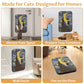 Art Cat Scratcher, Wall-Mountable Cat Scratching Board, Cat Wall Scratcher 16.7x11x1 Inch Cat Scratch Pad and Cat Scratchers for Indoor Cats Toy Furniture Protector（Starry Night）