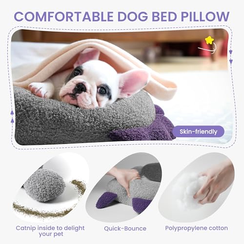 HiPetpy Dog Calming Pillow - Soft Neck Pillow for Dogs, Washable Sleep Pillow for Better Sleep, Reduces Anxiety, Gift for Small/Medium/Large Dogs and