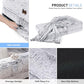 Human Dog Bed for Adult, 2 in 1 Foldable Giant Dog Bed for People Fits Pet Families, Egg Foam Supportive Mat, Waterproof Liner, Faux Fur Human Size Pet Bed with Blanket, 71"x43"x10", Grey