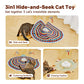 Potaroma Cat Toys Chargeable, 3in1 Hide and Seek, Automatic Interactive Fun, Fluttering Butterfly, Moving Feather, Kitten Wand, Indoor Kitty Exercise Kicker 22.8 Inch Cover for All Breeds