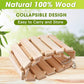 Jorewood Chicken Coop Toy Natural Wooden Chicken Swing & Bridge Toys Multi-Functional Poultry Perch with Wooden Beads (Safe for Chickens/Ducks)