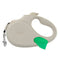 TUG Oval 360° Tangle-Free Retractable Dog Leash with Integrated Waste Bag Dispenser (Small, Cream)