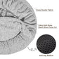 JOEJOY Small Dog Bed Cat Bed with Hooded Blanket, Cozy Cuddler Luxury Puppy Pet Bed, Donut Round Calming Anti-Anxiety Dog Burrow Cave Bed - Anti-Slip Bottom and Machine Washable 23 inch