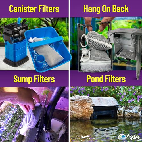 Premium Activated Carbon, Aquarium Carbon for Fish Tank Filter, Aquarium Filter Media, Granulated Charcoal for Fish Tanks, Activated Charcoal Bulk (3 lbs with Fine Mesh Bag)