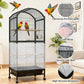 2Pcs Bird Cage Seed Catcher - Black White Bird Cage Cover, Birds Cages Netting Skirt Birds Cages Seed Catcher Guard for Parrot Parakeet Enclosures