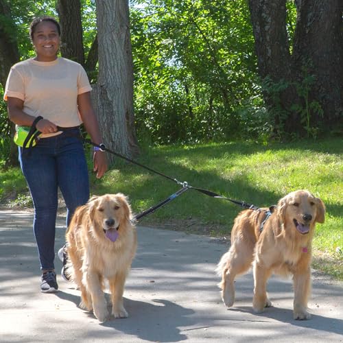 Caldwell's Pet Supply Co. Leash Coupler, Two Dog Leash Splitter to Split Leashes for Walking 2 Dogs, Tangle Free Double Dog Leashes Connector