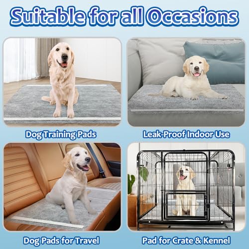 Charcoal Dog Pee Pads Extra Large 28“x34”, Puppy Pads XL 30 Count, Potty Pads for Dogs, Disposable Urine Bed Pads for Odor-Control, X-Large Piddle Underpads, Training Liners for Housebreaking