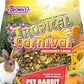 F.M. Brown's Tropical Carnival, Gourmet Pet Rabbit Food with High-Fiber Timothy and Alfalfa Hay Pellets, Probiotics for Digestive Health, Vitamin-Nutrient Fortified Daily Diet, 10 lb.
