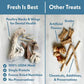 Fresh Is Best Rabbit Tenders Freeze Dried Dog Treats – Raw Freeze Dried Rabbit Dog Treats for Cats & Canines in Resealable Zipper Bag – High-Protein Single Ingredient – Made in the USA