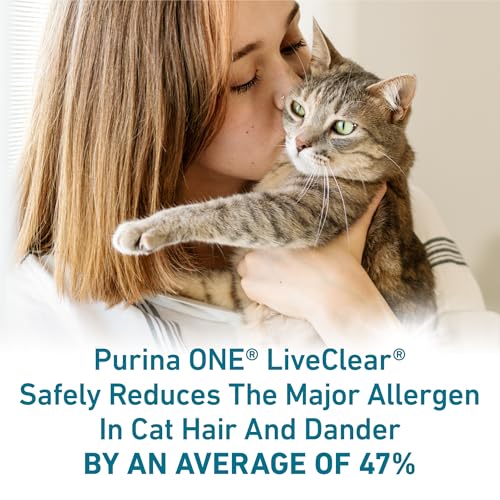 Purina ONE LiveClear Allergen-Reducing Cat Food Dry Formula with Real Chicken As The Number One Ingredient - 3 lb. Bag