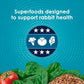 Kaytee Forti-Diet Pro Health Nourish+Protect Adult Rabbit Food, Comprehensive Nutrition Backed by Science, Digestive Health, Immune Support, 5 pounds