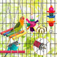 Bird Toys for Conures with Colorful Ladder Hammock Bird Cage Accerious Bird Perch Stand Chewing Toys Hanging Bell for Parrot Parakeet Cockatiel Lovebirds