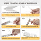 OFFO Bird Spikes with Stainless Steel Base, Covers 73.7 Feet(22.5m) Durable Bird Spikes Arrow Pigeon Spikes Fence Kit for Keeping Small Bird, Crows and Woodpeckers Away