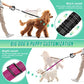 AUTOWT Two Dog Lead, 2 in 1 Upgraded Double Dog Leash Attachment Combine Adjustable Strap and Shock Absorbing Bungee No Tangle Dual Training Splitter