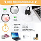 Dog Collar Light, 4 Modes Dog Lights for Night Walking, Rechargeable LED Pet Collar Light for Nighttime Clip on, IP68 Waterproof Pet Walking Accessories-2 Pack(Black)