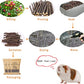 700g Apple Sticks Molar Wood Treats, Rabbit Toys Chinchilla Guinea Pig Bunny Toys Wood Chews Sticks for Teeth Rabbit Food Guinea Pig Hamster Gerbil Chews Small Animals Snacks(200 Pcs)