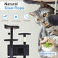 FDW | 54" Cat Tree Tower | Dark Gray | Multi-Level Indoor Activity Center with Sisal Scratching Posts, Condos, Plush Perches, Hanging Cat Toys | Sturdy, Easy to Assemble | for Kittens & Adult Cats