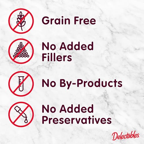 Delectables Lickable Treat Bisque Non-Seafood Wet Cat Treat with Real Chicken, Food Topper, Hydrating, Grain-Free, No Fillers, By-Products, Added Preservatives, 1.4oz Pouch, 12ct