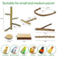 7PCS Natural Wood Bird Perches for Cage, Bird Parrot Parakeet Perch Stand, Bird Parakeet Cage Accessories, for Cockatiels Conure Budgies Small and Medium Parrots