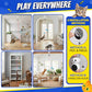 Interactive Cat Toys for Indoor Cats - 2 in 1 Automatic Laser Pointer Cat Toy with Flying Bird，Smart Moving Wand Toy with 2 Modes, Doorway Hanging Toys Safe for Bored Kitten & Adult Cats