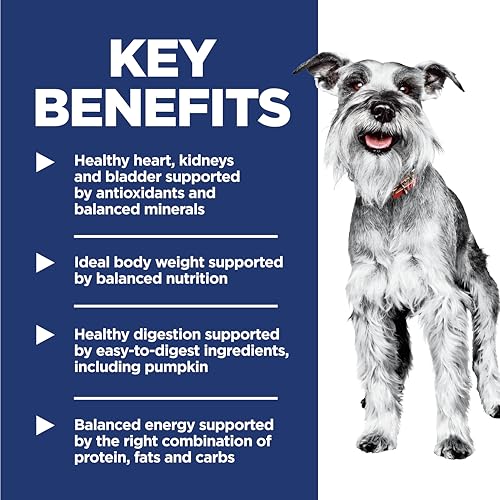 Hill's Science Diet Adult 7+ Small & Mini Dry Dog Food, Chicken & Brown Rice, 4.5 lb. Bag