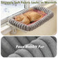 Cloud-Cuddle Cat Window Perch with 4-Sided Bolster, Zipper Design Cushion Window Seat for Window Sill, Sturdy Metal Frame & Easy Assembly Pet Hammock Bed for Indoor Cats (Gray, Large)