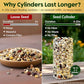 Woodpecker Bird Seed Cylinders with Hole – Premium Woodpecker Food Blend with Sunflower Chips, Peanuts & Suet – Natural High Energy Bird Seed, No Filler, No Shell, No Mess – USA Made (4" x 7.75")