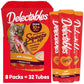 Delectables Squeeze Up Creamy Squeezable Puree, Lickable Wet Cat Treats, Grain Free, No Added Fillers, No By-Products, No Added Preservatives, 0.5 Ounces Senior Chicken, 32 Tubes Total