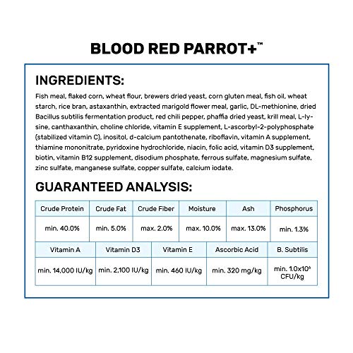 Hikari Blood Red Parrot+ Fish Food, Medium Pellet, 11.7 oz. (333g)