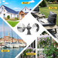 OFFO 3 PCS Bird Scare Reflective Device, Bird Reflector with Plastic Base for Outside, Keep Pigeon Woodpeckers and Sparrows Away for Outdoor Boats Roofs Gardens