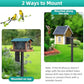 Bird House Pole,74 Inch Heavy Duty Bird Feeder Pole Mount Kit for Outdoors, 5-Prong Base, Splicing Adjustable Feeding Stand Station for Birds Watching,Weather Station (Birds House Not Included)