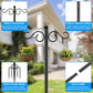 Adjustable Shepherd Hooks for Outdoor, 2 Pack 80 Inch 5 Prong Base Bird Two Sided Feeder Poles, Heavy Duty Shepherds Hook, Suitable for Garden in Hanging Flower Basket, Lantern, Bird Nests