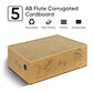 Cat Scratcher, 5 Packs in 1 Cardboard Box Cat Scratching Pad for Indoor Cats and Kitten, Cat Scratch Pad to Protect Furniture, Large Size