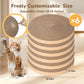6pcs Cat Scratch Pad, Cat Scratcher Cardboard & Cat Scratching Pads - Round Cat Scratcher Refill, 10 Inch Diameter 7/8 Inch Thick cat scratchers for Indoor Cats