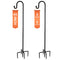 Ottsuls Shepherd-Hooks 60" Adjustable for Bird-Feeder Lantern Plant-Hook Garden-Stake - Plant Stand Hanger for Outdoor Flower Basket, Bird Feeder Hanger Weddings Decor (2 Pack)