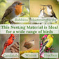Hummingbird Nesters - Bird Nesting Material Holder for Wild Birds Wrens Finches - Refillable Outdoor Bird Nesting Station to Build a Nest (3 Balls)