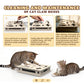 Cat Scratch Puzzle Enrichment Box, Large Solid Wood Construction Cat Nail File Enrichment Box with Sandpaper Inside, Cat Nail File Box Stress Free Alternative to Clippers and Grinders(No Bell Ball)