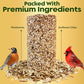 Mealworm Bird Seed Cylinders with Hole – Premium Mealworm Birdseed Log – Sunflower Chips & Dried Mealworms for Wild Birds – Natural High Energy Seed Cylinder – No Fillers – USA Made (4" x 7.75")