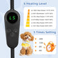 Pet Heating Pad for Cats Dogs Electric Heated Bed Waterproof Warming Mat Indoor Outdoor Chew Resistant Cord Adjustable 5 Timer and 6 Level Temperature for Pets Puppy Animals-17.7x17.7in