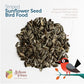 Schoen Farms Striped Sunflower Seeds – Hulled Wild Bird Food – 3 lb Bag – Clean, No-Mess Bird Seed for Finches, Jays & Cardinals