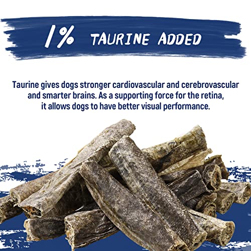 PAWUP Dog Treats, Cod Skins Dog Treat with Taurine, One-Ingredient Grain-Free Chew Fish Skin Rolls Rich in Omega3, 8 oz (4-6 Count)