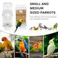 No Mess Bird Feeder Water Dispenser Set, Parakeet Cage Accessories, Bird Feeder and Waterers in Cage for Cockatiels, Finches, Lovebirds, Budgies, Canaries