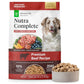 ULTIMATE PET NUTRITION Nutra Complete Freeze Dried Raw Dog Food, Veterinarian Formulated with Antioxidants, Prebiotics & Amino Acids (3 Pound, Beef)