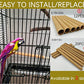 20Pcs Sand Perch Covers for Bird - Bird Perchs Covers 7.5" Long x 3/8" Diameter Bird perches for Parakeets, Lovebirds, Parrotlets, Canaries and Other Small Birds (Yellow, 20pcs 7.5" x 0.43")