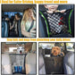 DYKESON Dog Car Net Barrier Pet Barrier with Car Mesh Organizer for Dog & Child, Safety Divider with Upgraded Storage Pouch, Easy Install for Cars & SUVs