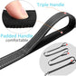 3 Handle Dog Leash 10FT Triple Handle Reflective Large Medium Dog | Multi Handles Heavy Duty Training Lead with Padded Traffic Handles for Control