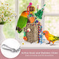 KATUMO Bird Toys, Parrot Grass Basket and Shredding Foraging for Parakeets, Cockatiels, Conures, Small and Medium Bird Cage Accessories