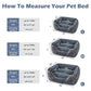INVENHO Rectangle Washable Orthopedic Dog Bed for Small, Medium and Large Dogs, Soft Calming, Sleeping Puppy Bed Durable Pet Cuddler with Anti-Slip Bottom, S (20"x19"x6")