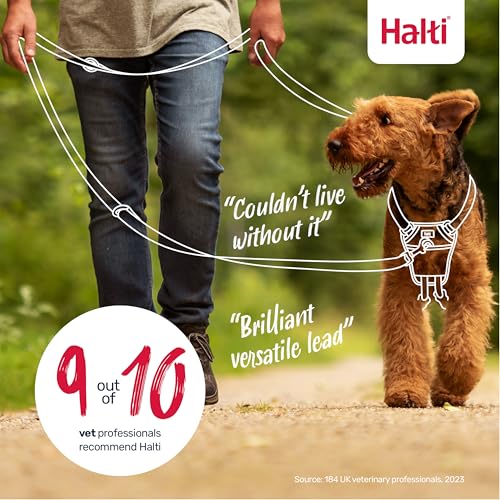 Halti Training Leash - Multifunctional Double-Ended Dog Leash, Ideal for Anti-Pulling Dog Training. Lightweight, Soft & Durable. Suitable for Medium