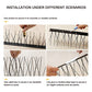 OFFO Black Pre-Assembled Bird Spikes, 304 Stainless Steel Pigeon Spikes for Outside, Cover 10.8 Feet, Easy Installation for Balcony, Roof, Window Sills, Keep Building Surfaces Clean